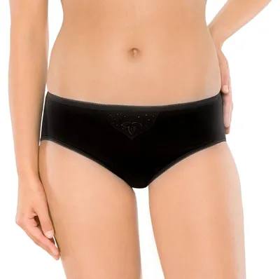 Produktbild von Schiesser Damen Slip Tai, 2er Pack, Gr. 50, Schwarz (schwarz 000)