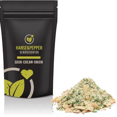 Zdjęcie produktu dla 500g Mieszanka przypraw do dipu cebulowego na bazie śmietany, o intensywnym aromacie