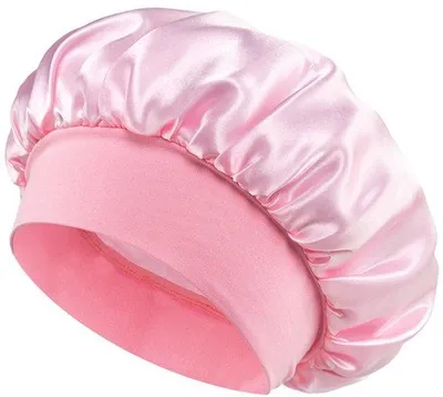 Produktbild von Weiche elastische Satin-Schlafmützen für Damen