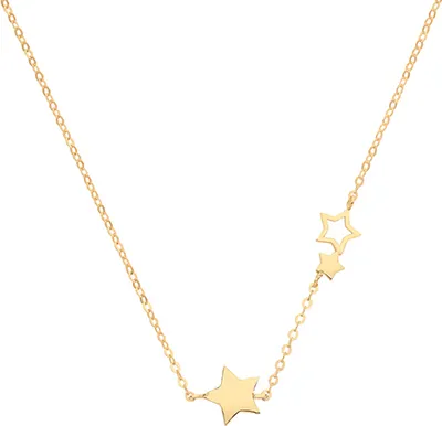 Produktbild von Edle 9 Karat (375) Gold Damen - Halskette - 44cm*10mm; TRS27838