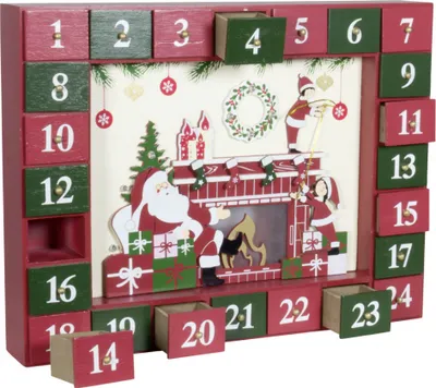 Produktbild von Adventskalender 35cm mit LED (ungefüllt)
