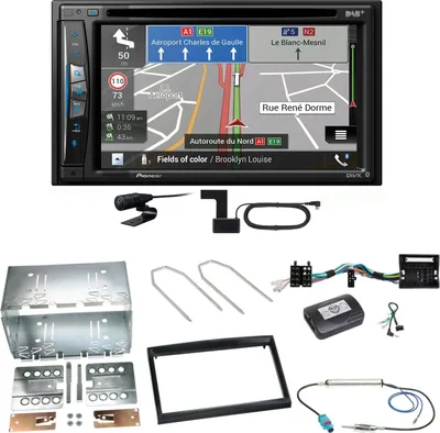 Produktbild von Pioneer AVIC-Z730DAB Navigation MP3 Einbauset für Peugeot 207 307 Partner Expert