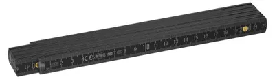 Image de Mètre pliant "Craft" 2 m noir noir