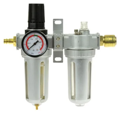 Immagine prodotto di Separatore d'acqua e olio ad aria compressa, riduttore di pressione per compressore, filtro regolatore aria con manometro 1/2 " Geko