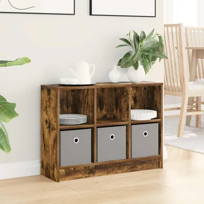 Image de Maison Exclusive - Buffet en chêne fumé 73,5 x 22,5 x 53,5 cm
