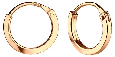Produktbild von Kleine Creolen Silber 925 Ohrringe 10 mm Roségold