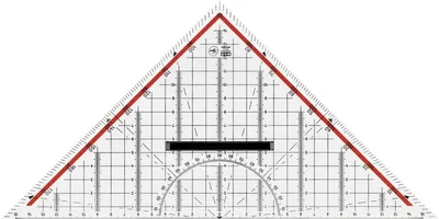 Produktbild von Möbius+Ruppert 2332 - 0100, Dreieck, Schwarz, Rot, Weiß, Acryl, 320 mm, 1 Stück(e)