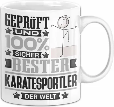 Produktbild von Karatesportler Geschenk Lustiger Spruch für Karatesportler Geschenkidee Bester Karatesportler Der Welt (Weiß)
