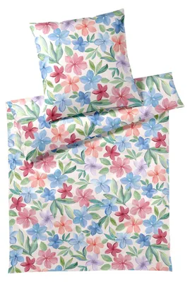 Produktbild von elegante Bettwäsche-Garnitur Bambus-Baumw.-Satin Bravo Farbe Rouge Größe 135x200+80x80 AL