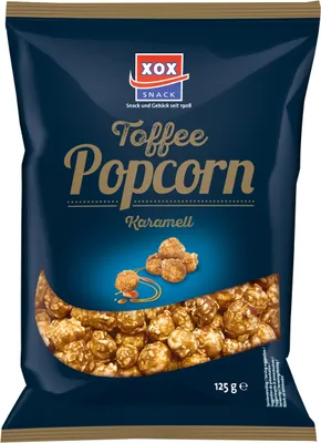 Image de XOX Sweet Popcorn Toffee Caramel croustillant sucré et aromatique 125g