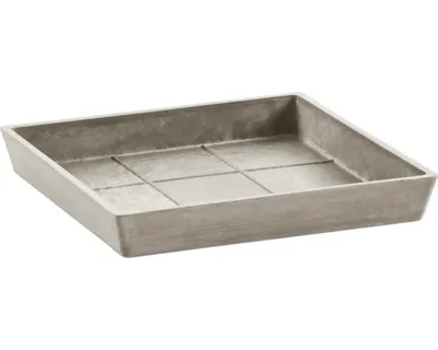 Produktbild von Blumentopf Untersetzer Ecopots Rotterdam Kunststoff 22 x 22 x 2,6 cm taupe