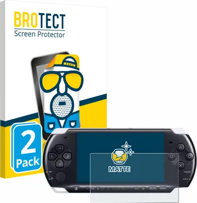 Produktbild von 2x BROTECT Schutzfolie für Sony PSP 3000 Displayschutz Displayschutzfolie Folie Matt Entspiegelungsfolie