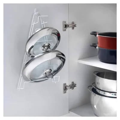Produktbild von Kiwi Topfdeckelhalter, 6 Abdeckung, Weiß