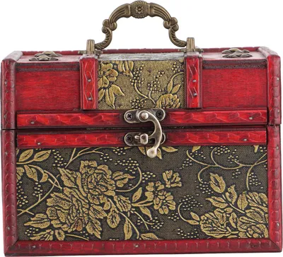 Zdjęcie produktu dla Pudełko na biżuterię Organizer Przenośne drewniane pudełko na biżuteriępoliuretan do przechowywania biżuterii (6262D036262Golden GrapeL)