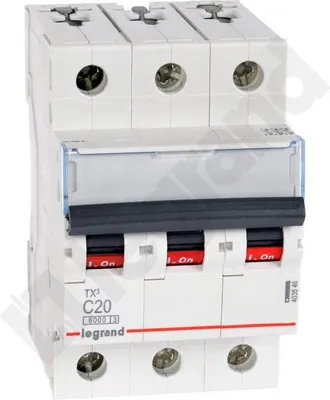 Imagen del producto de Legrand TX3, interruptor automático en miniatura, tipo C, grado de protección IP20, 240 - 415 V