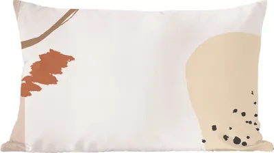 Produktbild von MuchoWow® Zierkissen Sofakissen Wohnzimmer Dekokissen 50x30 cm Sommer - Abstrakt - Weiß - Schwarz - Wohnzimmerdekoration - Polster mit Photo