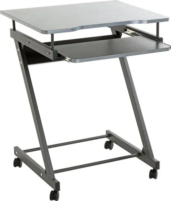 Produktbild von HAKU Computertisch auf Rollen anthrazit - MDF, Metall, B/H/T: 60x75x49 cm