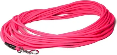 Produktbild von Mystique® Biothane Schleppleine rund 6mm Standard Karabiner neonpink 5m