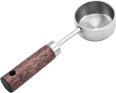 Obrázek produktu pro Dřevěná lžička na kávu – ergonomická rukojeť z přírodních materiálů – ideální na kávu, čaj a pečení – 11,5 x 3,5 cm