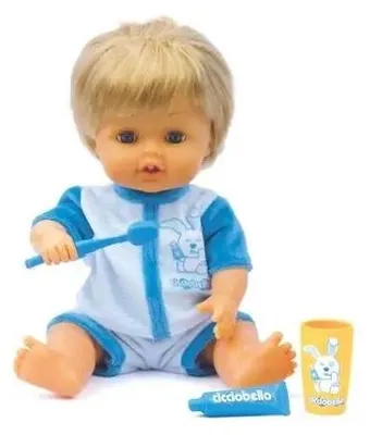 Produktbild von Cicciobello-Puppe „Baby“. Zähneputzen 11948 – Dante