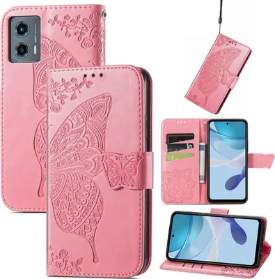 Produktbild von König Design Hülle kompatibel mit Kunstleder Handyhülle - Handy Case Rosa