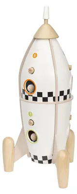 Image de Classic World Kit de construction de fusées en bois - Jouets spatiaux - 51 pièces