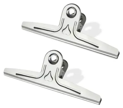 Produktbild von Extra große Bulldog-Clips, Coideal, 2er-Pack, 30 cm, Edelstahl, Jumbo-Riesen-Binder-Clips, Papierklammernhalter für Zeichenbrett, Kunst, Lehrer, Home Office (Silber)