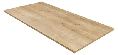 Image de Plateau de bureau de 140 x 70 cm, en bois de chêne, idéal pour les bureaux réglables en hauteur