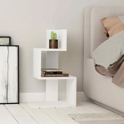 Produktbild von DECORTIE  Rosie Beistelltisch  Weiß , 30 x 72 x 42 cm