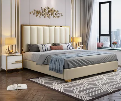 Produktbild von Bett Polster Design Luxus Doppel Hotel Betten 180x200cm Schlaf Zimmer