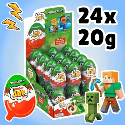 Produktbild von Kinder Joy X Minecraft Edition 24 x 20g Vorratspack