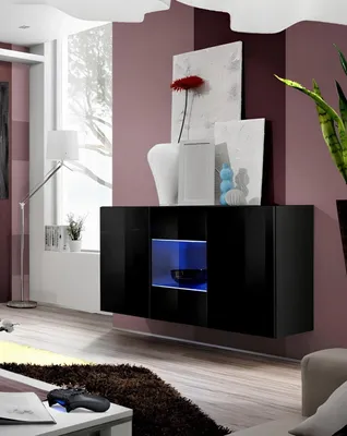 Image de Luxe Buffet suspendu Meuble de salon Moderne Aménagement Nouveau