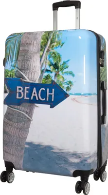 Produktbild von Großer Koffer mit Beach Strand Motiv Reisekoffer 77 cm 100 Liter Bowatex