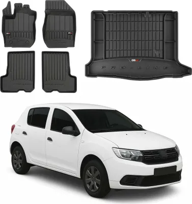 Image de OMAC Tapis & bac de coffre Set pour Dacia Sandero 2012-2020 Caoutchouc TPE 5x