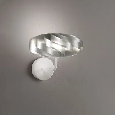 Zdjęcie produktu dla Applique Moderna 1 Luce Flat In Polilux Silver D30  Italy