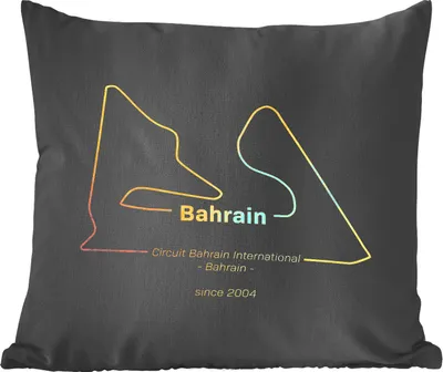 Produktbild von MuchoWow® Zierkissen Sofakissen Wohnzimmer Dekokissen 45x45 cm Bahrain - Formel 1 - Rennstrecke - Schlafpolster - Polster für das Sofa