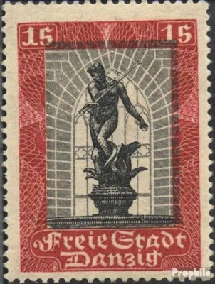 Produktbild von Briefmarken Danzig 1929 Mi 218 postfrisch Neptunbrunnen