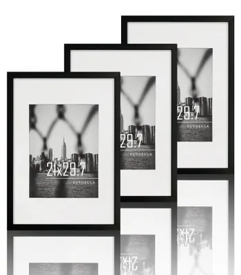 Obrázek produktu pro Sada tří fotorámečků formátu A4, barva černá
