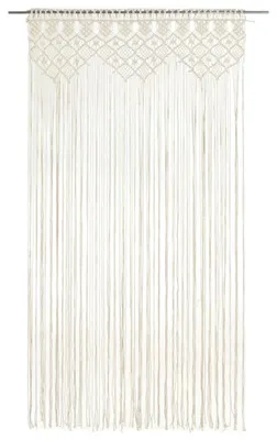 Produktbild von Fadenvorhang Baumwolle Creme 140 x 240 cm für Tür Fenster Raumteiler
