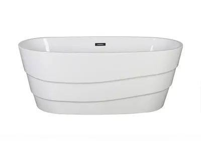 Produktbild von Freistehende Badewanne 150 x 72 x 58 cm Design DOMINIKA - 200 L - Weiß