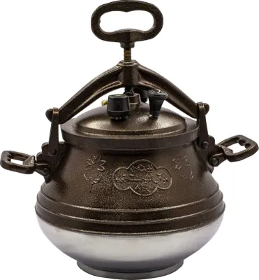 Productafbeelding van Afghaanse kookpan, kleurrijk, 15 liter. Afghaanse kookpan, aluminium, snelkookpan
