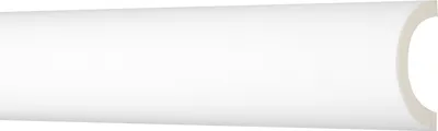 Produktbild von 2 Meter Flachleiste 50x25mm - Stuckleiste aus Polyurethanglatt, weiß, stoßfest - AD371 Hexim Perfect Serie 1 - Leistenprofil Dekorleiste Dekorprofile