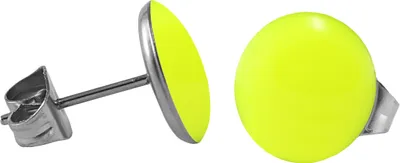 Produktbild von Chirurgenstahl Ohrstecker Emaille Farbe - Leuchtend Gelb Größe - 5 mm