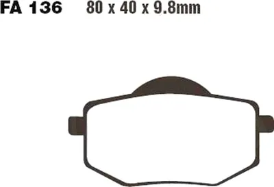 Image de Plaquettes de frein avant pour Yamaha XV 535 N Virago, année de fabrication 1988-1993 - Plaquettes de frein EBC - Neuf