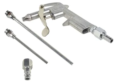 Produktbild von Druckluft-Ausblaspistole 5-tlg. – mit 90 mm & 180 mm Verlängerung + Adapter