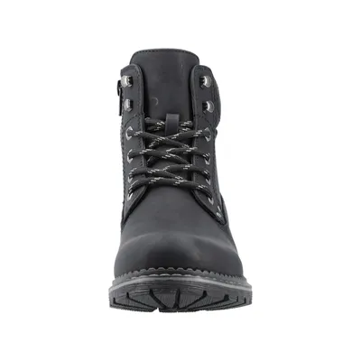 Produktbild von Rieker Damen Stiefelette warm gefütterter Schnürboot gestepptes Detail 95122, Größe:38 EU, Farbe:Schwarz