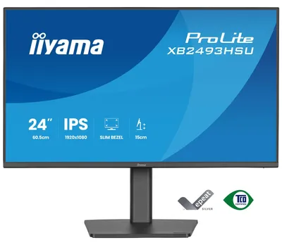 Produktbild von 24" IPS-panel, 1920x1080@120Hz, 15cm Height Adj. Stand, 1ms (MPRT), 350cd/m², 1500:1, Speakers, HDMI, DisplayPort, USB 2x2.0