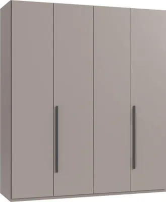 Produktbild von Drehtürenschrank >LONDON< in SAHARAGRAU - 180x208x58cm (BxHxT)