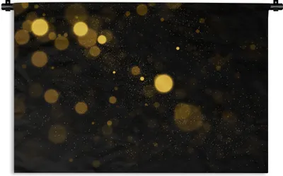 Produktbild von MuchoWow® Wandteppich Wandbehang Gold - Abstrakt - Luxus - Schwarz 120x80 cm Tapisserie Dekoration Wandtuch - Wanddekorationen - Wandtücher