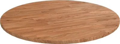 Zdjęcie produktu dla Okrągły blat do stolika, jasnobrązowy, Ø60x1,5 cm, lity dąb